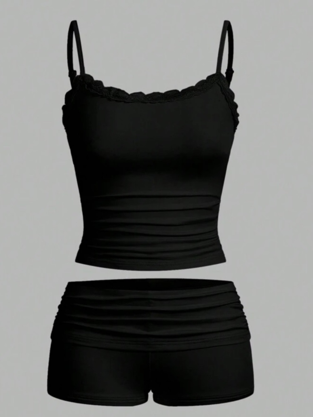 Black Mini Short Set